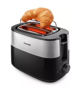 Philips | Toaster | HD2516/90 Daily Collection | Power 830 W | Number of slots 2 | Housing material Plastic | Black