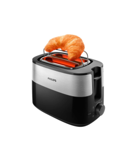 Philips | Toaster | HD2516/90 Daily Collection | Power 830 W | Number of slots 2 | Housing material Plastic | Black