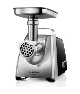 Bosch | Meat mincer | MFW68660 | Black | Throughput (kg/min) 4.3 | Kebbe, Sausage horn, Fruit press, Shredding Attachment, 4 ba