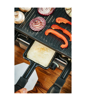 Adler | Raclette - electric grill | AD 6616 | Table | 1400 W | Black/Stainless steel