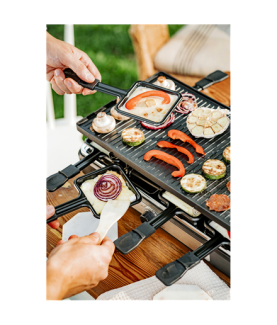 Adler | Raclette - electric grill | AD 6616 | Table | 1400 W | Black/Stainless steel