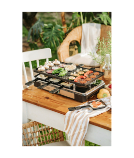 Adler | Raclette - electric grill | AD 6616 | Table | 1400 W | Black/Stainless steel