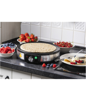 Adler | Crepe Maker | AD 3058 | 1600 W | Number of pastry 1 | Crepe | Stainless Steel/Black