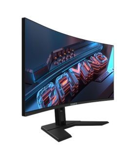 Gigabyte | GS34WQC EK1 | 34 " | VA | 21:9 | 135 Hz | 1 ms | 3440 x 1440 pixels | 300 cd/m | HDMI ports quantity 2 | Black