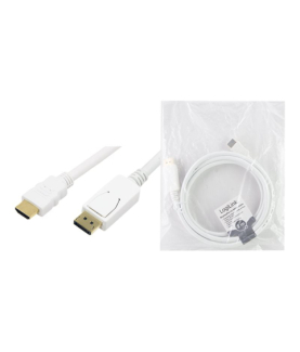 Logilink | Cable DisplayPort to HDMI | White | DP to HDMI | 2 m