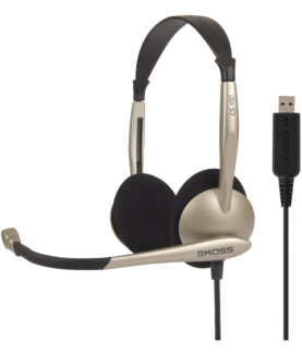 Koss | Headphones | CS100USB | Wired | On-Ear | Microphone | Noise canceling | Gold