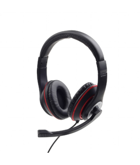 Gembird | Stereo headset | MHS-03-BKRD | On-Ear | Built-in microphone | 3.5 mm