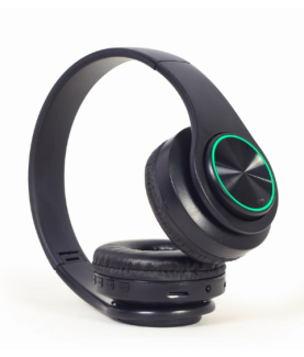 Gembird | Stereo Headset with LED Light Effects | BHP-LED-01 | Bluetooth | On-Ear | Wireless | Black