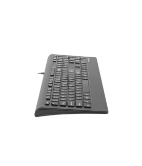 Natec Keyboard, Barracuda, US Layout, Slim | Natec | Keyboard | Barracuda | Standard | Wired | US | Black | 529 g