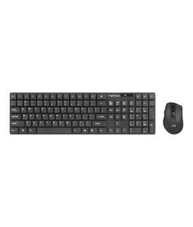 Natec | Keyboard and Mouse | Stringray 2in1 Bundle | Keyboard and Mouse Set | Wireless | Batteries included | US | Black | Wire