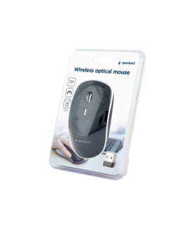 Gembird | Silent Wireless Optical Mouse | MUSW-4BS-01 | Optical mouse | USB | Black