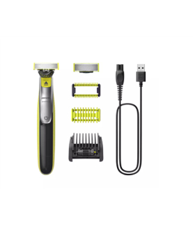 Philips | Face and Body Shaver | QP2834/20 OneBlade 360 | Operating time (max) 60 min | Wet & Dry | Lithium Ion | Black/Green