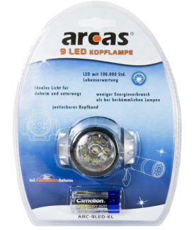 Arcas | Headlight | ARC9 | 9 LED | 4 lighting modes