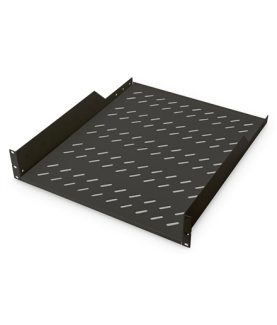 Digitus | Fixed Shelf for Racks | DN-19 TRAY-2-55-SW | Black | The shelves for fixed mounting can be installed easy on the two 