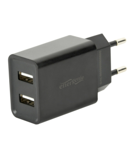 EnerGenie | 2-port universal USB charger | EG-U2C2A-03-BK