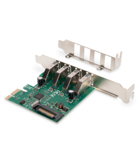 Digitus | USB 3.0, 4 Port, PCI Express Add-On card 4 Ports A/F External, VL805 chipset | DS-30221-1