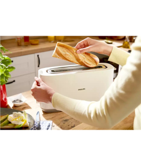 Philips | Toaster | HD2590/00 Daily Collection | Power 870-1030 W | Number of slots 2 | Housing material Plastic | White