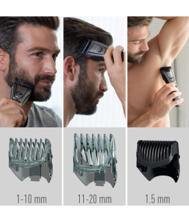 Panasonic | Beard and hair trimmer | ER-GB80-H503 | Corded/ Cordless | Number of length steps 39 | Step precise 0.5 mm | Black