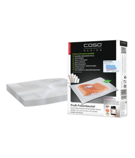 Caso | Foil bags | 01201 | 50 units | Dimensions (W x L) 16 x 23 cm | Ribbed