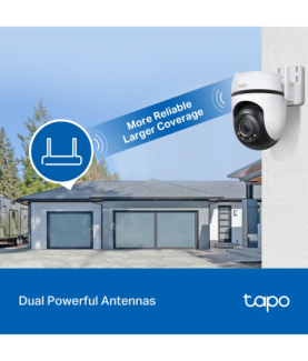 TP-LINK | Pan/Tilt Security Wi-Fi Camera | Tapo C520WS | Dome | 4 MP | 3.18 mm/F1.6 | IP66 | H.264 | MicroSD, up to 512 GB