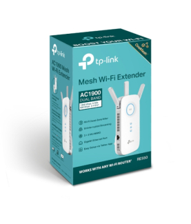 TP-LINK | AC1900 Wi-Fi Range Extender | RE550 | 802.11ac | 2GHz/5GHz | 600+1300 Mbit/s | 10/100/1000 Mbit/s | Ethernet LAN (RJ-