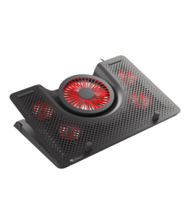 GENESIS Laptop cooling pad, OXID 550 15.6-17.3 5 FANS, LED LIGHT, 1 USB | Genesis | Laptop cooling pad, OXID 550 | Black | 400 