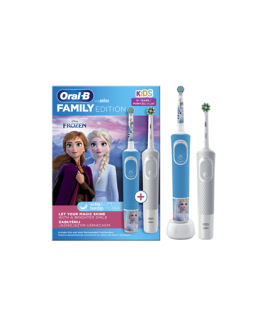 Oral-B | Electric Toothbrush | D100 Kids Frozen + Vitality Pro D103 | Rechargeable | For adults and children | Number of brush 