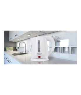 Adler | Kettle | AD 1272 | Electric | 1600 W | 1 L | Stainless steel/Polypropylene | 360 rotational base | White