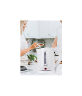 Adler | Kettle | AD 1272 | Electric | 1600 W | 1 L | Stainless steel/Polypropylene | 360 rotational base | White