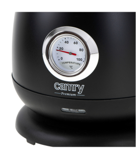 Camry | Kettle with a thermometer | CR 1344 | Electric | 2200 W | 1.7 L | Stainless steel | 360 rotational base | Black