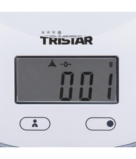 Tristar KW-2445 Kitchen scale, White | Tristar | Kitchen scales | KW-2445 | Maximum weight (capacity) 5 kg | Graduation 1 g | D