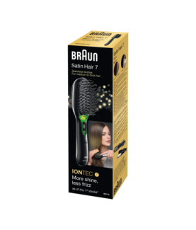 Plaukų šepetys | Braun | BR710 | Warranty 24 mėn. | Ion conditioning | Black/Green