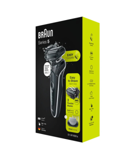 Braun | Shaver | 51-W1600s | Operating time (max) 50 min | Wet & Dry | Black/White