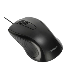 Targus Full-Size Optical Antimicrobial Wired Mouse | Targus Mouse | Full-Size Optical Antimicrobial | Wired | Black