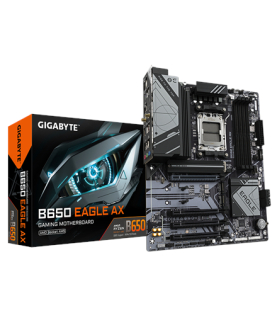 Gigabyte | B650 EAGLE AX | Processor family AMD | Processor socket AM5 | DDR5 | Supported hard disk drive interfaces M.2, SATA 