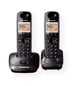 Panasonic | Cordless | KX-TG2512FXT | Built-in display | Caller ID | Black | Conference call | Phonebook capacity 50 entries | 