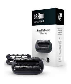 Braun Replaceable trimmer head for Series 5/6/7 | 08-3DBT StubbleBeard | Black