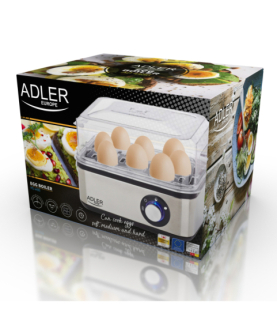 Adler | Egg boiler | AD 4486 | Stainless steel | 800 W