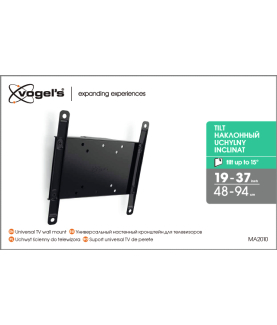 Vogels | Wall mount | MA2010-A1 Tilt | Tilt | 26-40 " | Maximum weight (capacity) 30 kg | Black