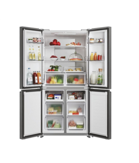 Candy Refrigerator | CFQQ5T817EPS | Energy efficiency class E | Free standing | Side by side | Height 181.5 cm | No Frost syste