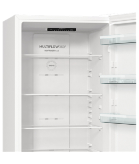 Gorenje Refrigerator | NRK6202EW4 | Energy efficiency class E | Free standing | Combi | Height 200 cm | No Frost system | Fridg