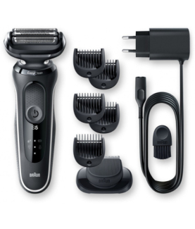 Braun | Shaver | 51-W1500s | Operating time (max) 50 min | Wet & Dry | Black/White