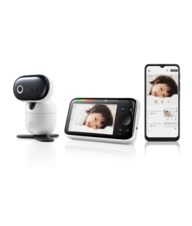 Motorola PIP1610 HD CONNECT 5.0" Wi-Fi HD Motorized Video Baby Monitor, White/Black | Motorola | Wi-Fi HD Motorized Video Baby 