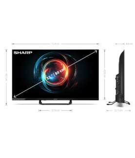 Sharp | 32FH8E | 32" (81cm) | Smart TV | Android 11 | FHD | Black