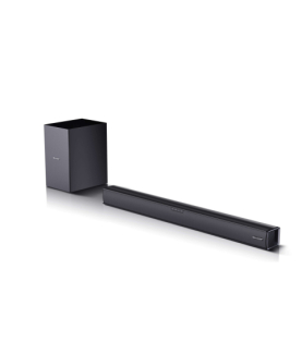 Sharp | HT-SBW182 2.1 Slim Soundbar | Black | No | AUX in | Bluetooth | HDMI, Optical, Bluetooth | 160 W | Wireless connection