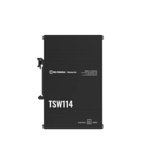 Teltonika DIN Rail Switch | TSW114 | Unmanaged | Wall-mountable | Gigabit Ethernet (copper) ports quantity 5 | Power supply typ