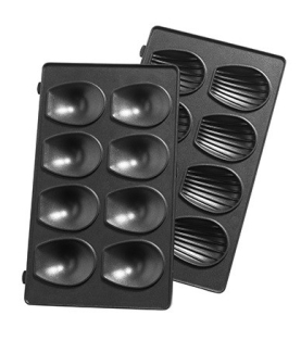 TEFAL Madeleine plates for cookies XA801512 Black | TEFAL | Madeleine plates | XA801512 | Black