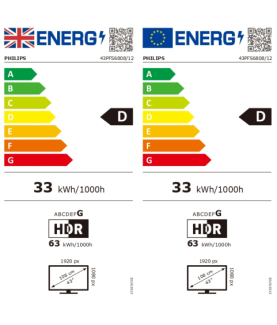 Philips | 43PFS6808/12 | 43" (108 cm) | Smart TV | FHD