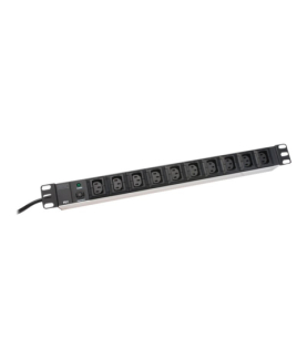 Digitus Aluminum outlet strip, IEC C14 plug | DN-95404 | Sockets quantity 10