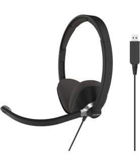 Koss | USB Communication Headsets | CS300 | Wired | On-Ear | Microphone | Noise canceling | Black